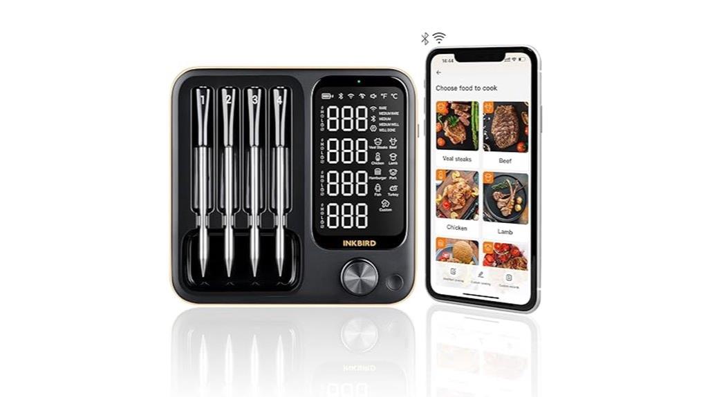 wireless meat thermometer with probes