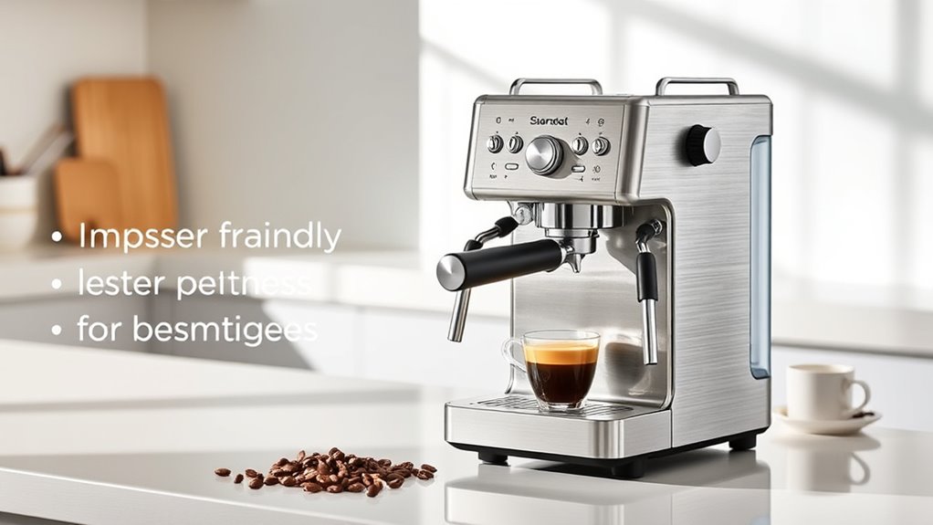 beginner friendly espresso machine considerations