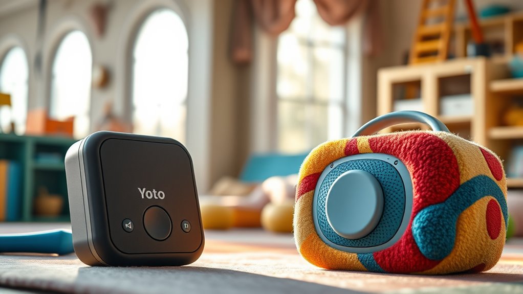 child friendly audio device features