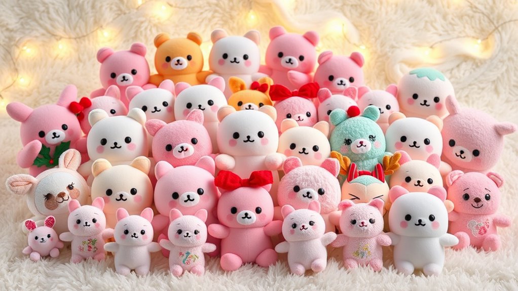 holiday plush toy selection