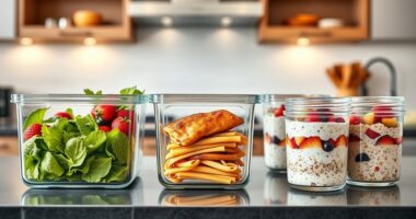 top glass food storage