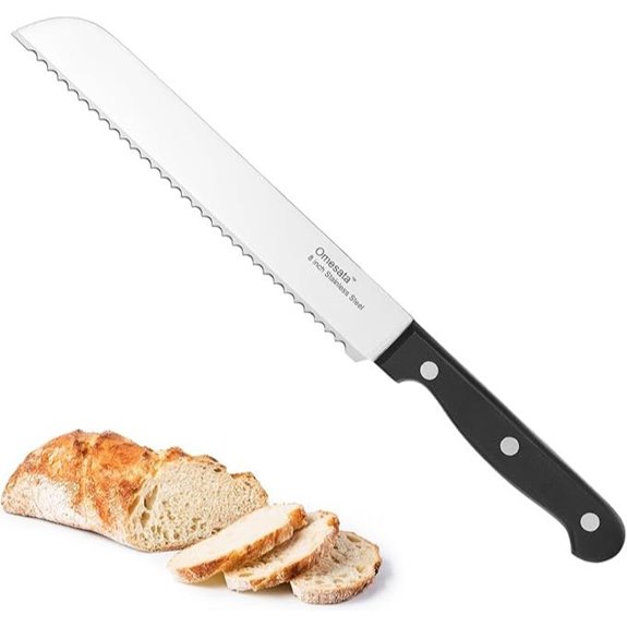 8-Inch Serrated Bread Knife from Professional Stainless Steel