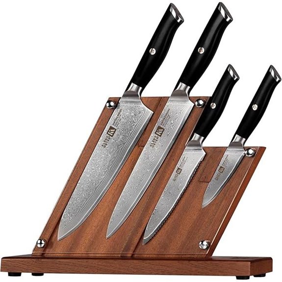 Klaus Meyer 5-Piece Damascus Knife Block Set