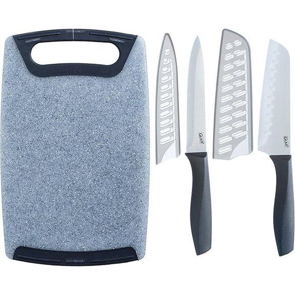 Glad Knife Set with Cutting Board (5 Pieces)