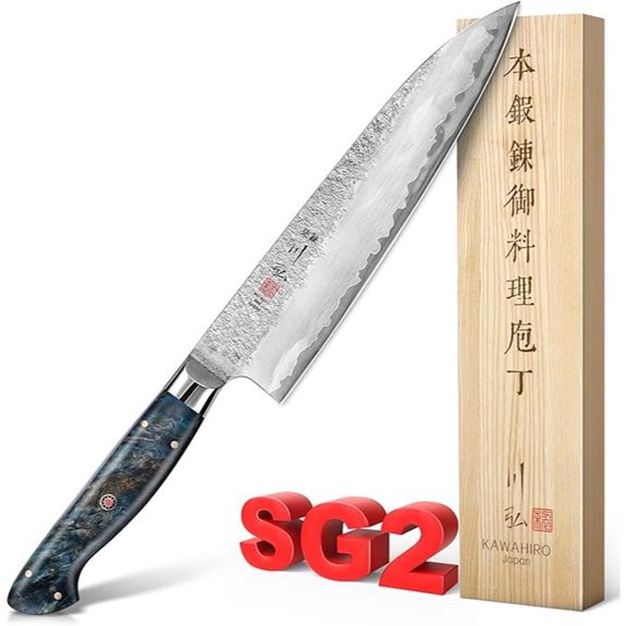 KAWAHIRO Japanese SG2 Gyuto Chef Knife 8.27