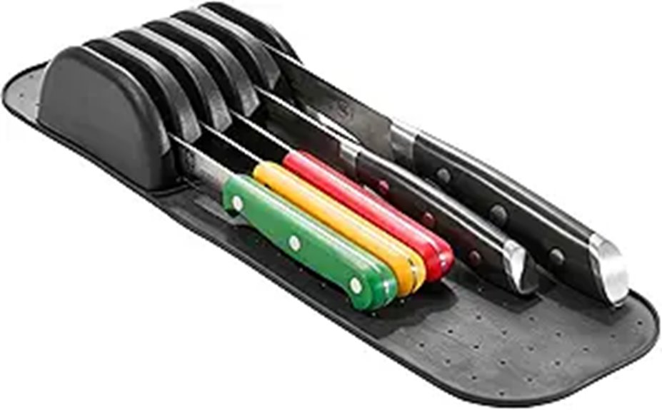 madesmart Knife Mat for Kitchen Drawer Storage