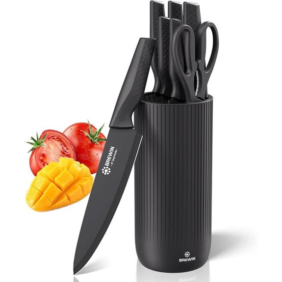 Brewin Kitchen Knife Set with Block