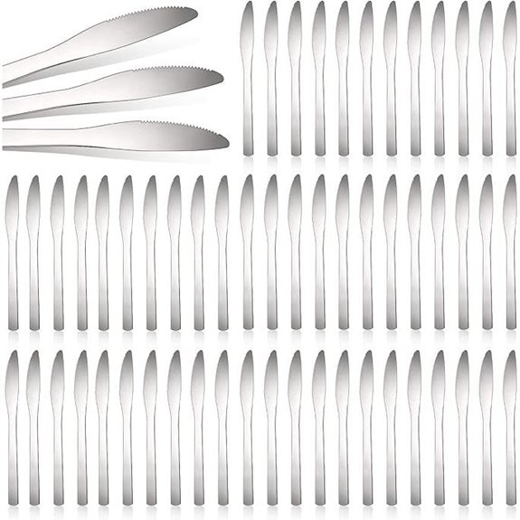 Therwen 64-Piece Stainless Steel Dinner Knives Set
