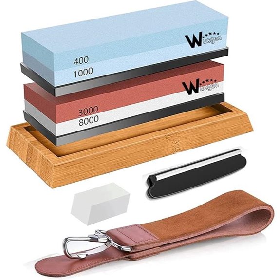 Wucgea Whetstone Knife Sharpening Stone Kit