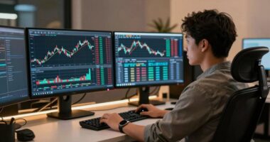 comfortable trading with glare