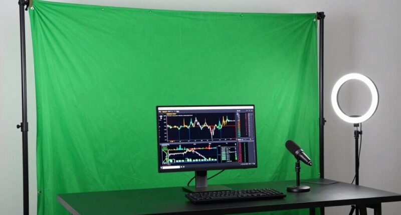 compact green screen studio