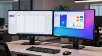 large monitors boost productivity