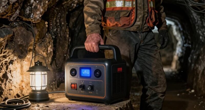 portable power for mining