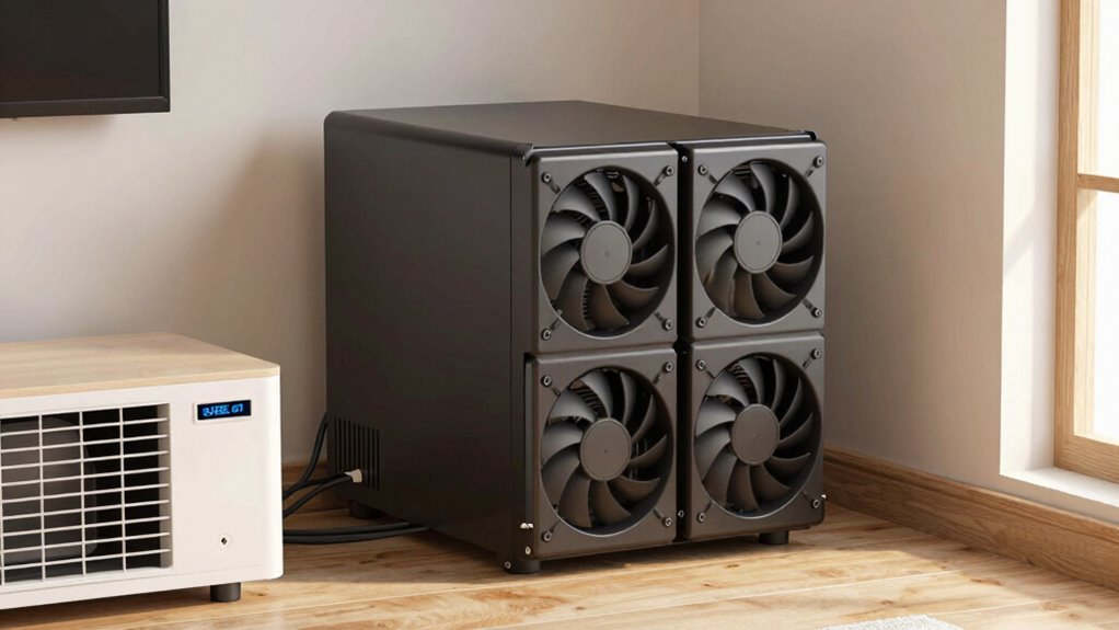 quiet server rack cooling techniques