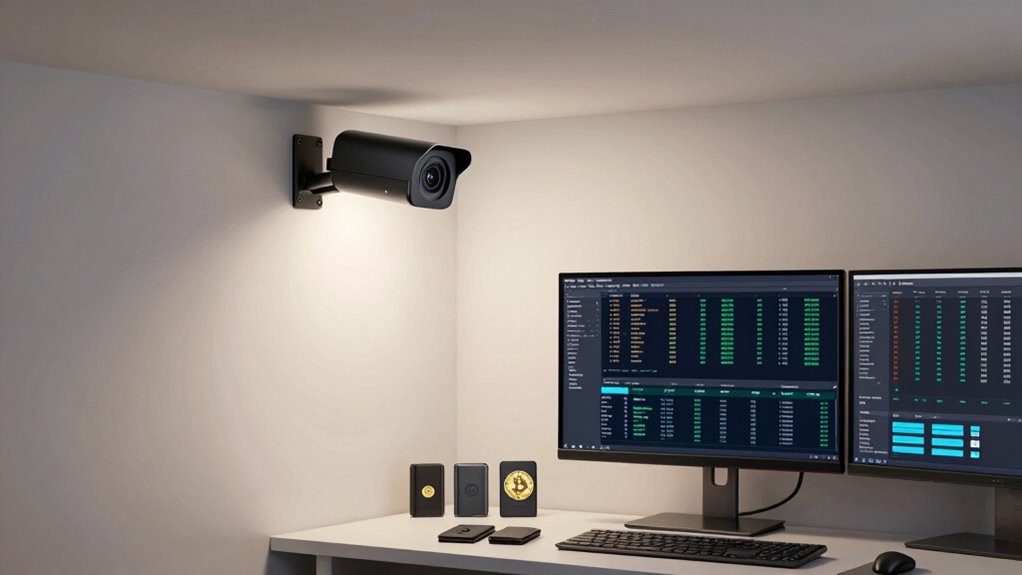 secure crypto home office
