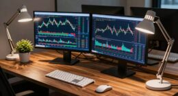 trading room desk illumination