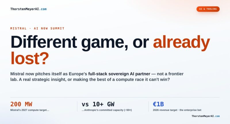 Different Game, or Already Lost? Reading Mistral's Sovereignty Bet